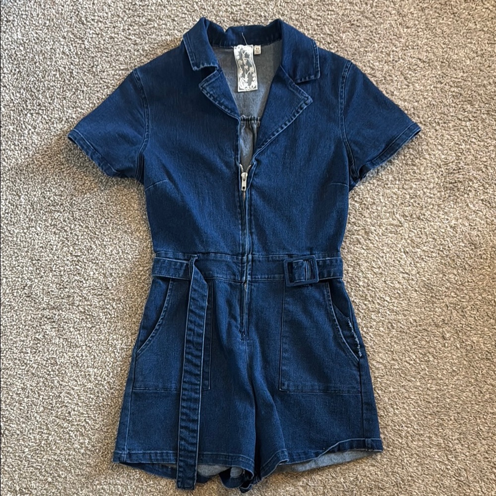 Women’s Denim Blue Romper